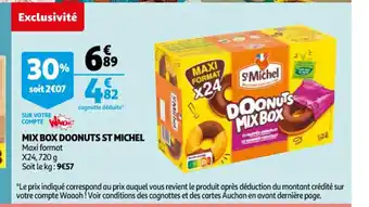 Auchan Mix Box Doonuts St Michel offre