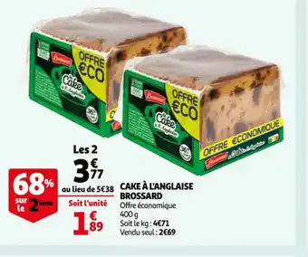Auchan Cake a l'Anglaise Brossard offre