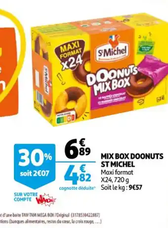 Auchan Mix Box Doonuts St Michel offre