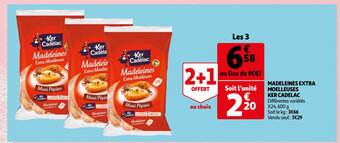 Auchan Madeleines Extra Moelleuses Ker Cadelac offre