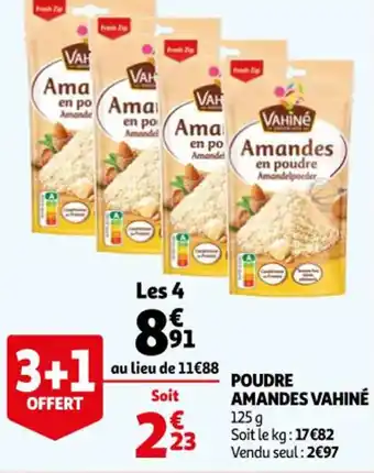 Auchan Poudre Amandes Vahine offre