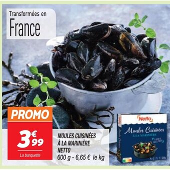Netto Moules Cuisinées a la marinière netto offre