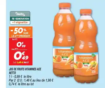 Netto Jus de Fruits Vitamines Ace Netto offre