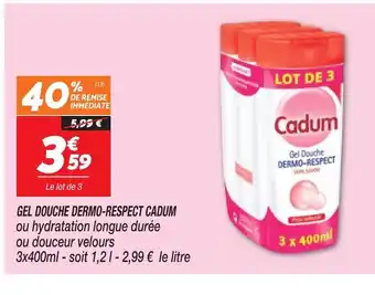 Gel Douche Dermo Respect Cadum