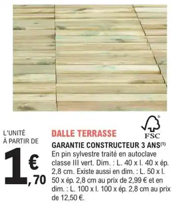 E.Leclerc Jardi Dalle terrasse offre