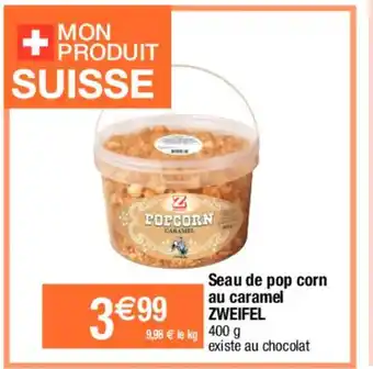 Migros Seau de Pop Corn Au Caramel Zweifel offre