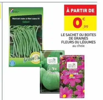 Stokomani Le Sachet Ou Boites de Graines Fleurs Ou legumes offre