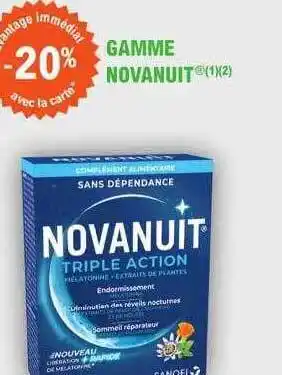 E.Leclerc Parapharmacie Gamme novanuit offre
