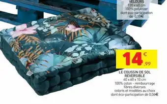 Stokomani Le Coussin de Sol Reversible offre