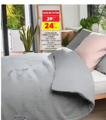 Stokomani La Housse de Couette Gaze de Coton offre