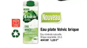 eau Plate Volvic Brique