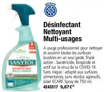 DĂšsinfectant Nettoyante Multi-Usages