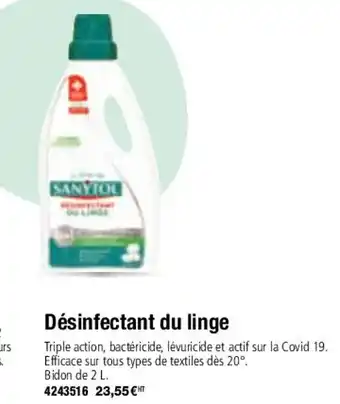 Plein ciel Dèsinfectant Du Linge offre