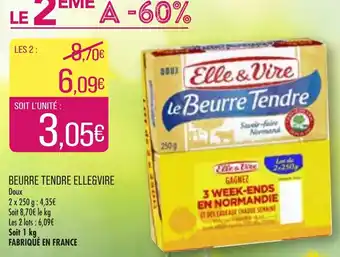 Match Beurre Tendre Elle&Vire offre