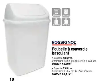 Poubelle A Couvercle Basculant
