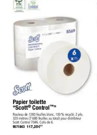 Papier Toilette "Scott Control"
