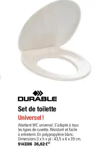 Set De Toilette