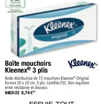 Boîte Mouchoirs Kleenex 3 Plis