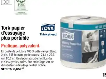Tork Papier D'Essuyage Plus Portable