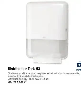 Distributeur Tork H3