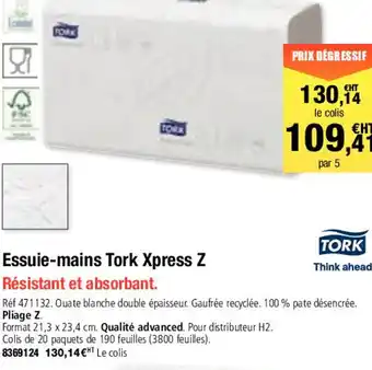 Essuie-Mains Tork Xpress Z