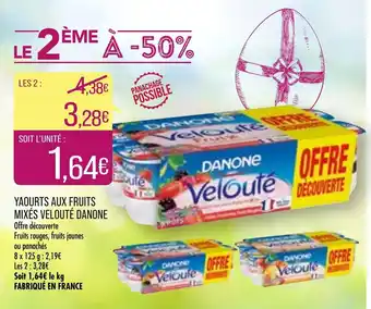 Match Yaourts Aux Fruits Mixés Velouté Danone offre