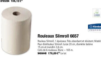 Plein ciel Rouleaux Slimroll 6657 offre