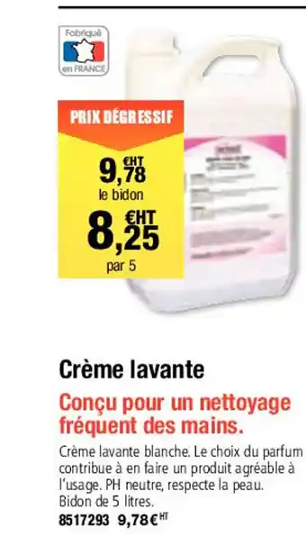 Crème Lavante