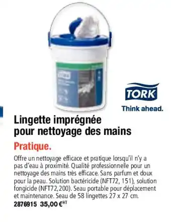 Lingette Imprègnèe Pour Nettoyange Des Mains