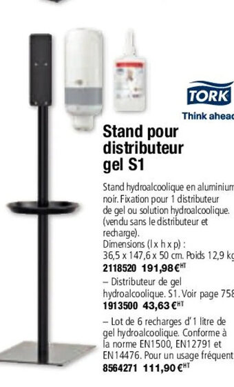 Plein ciel Stand Pour Distributeur Gel S1 offre
