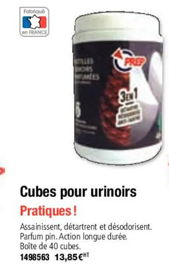 Plein ciel Cubes Pour Urinoirs offre