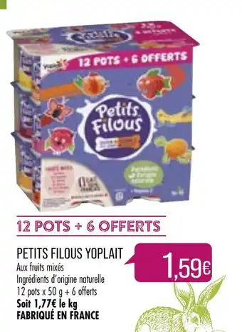 Match Petits Filous Yoplait offre