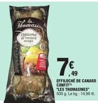 E.Leclerc Effiloché de canard confit offre