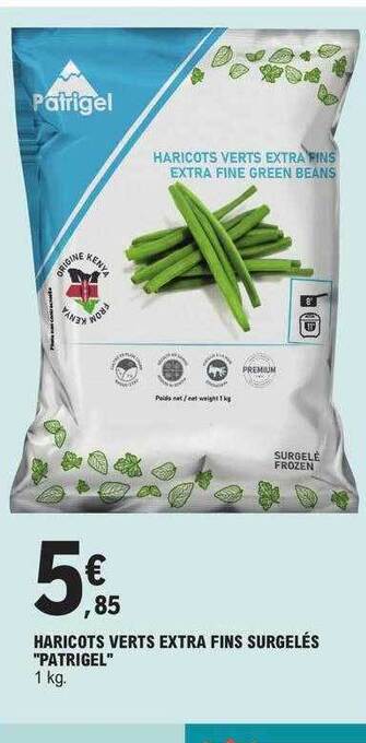 E.Leclerc Haricots verts extra fins surgelés offre