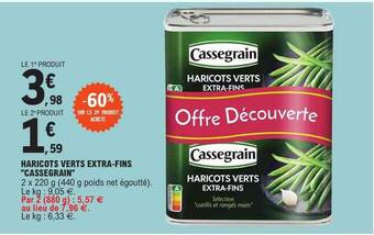 E.Leclerc Haricots verts extra-fins offre