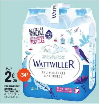 E.Leclerc Eau minérale naturelle offre