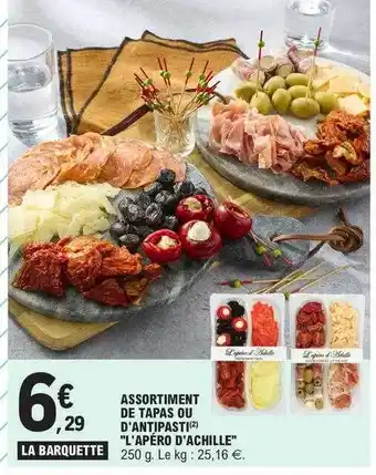 E.Leclerc Assortiment de tapas ou d'antipasti offre