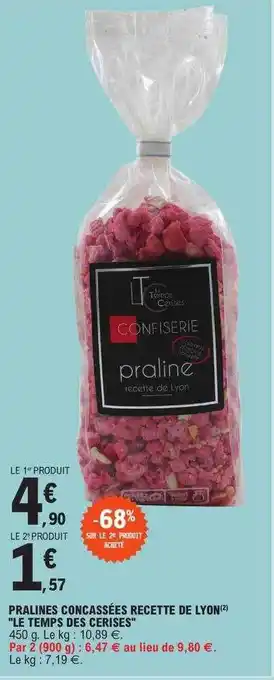 E.Leclerc Pralinés concassées recette de lyon offre