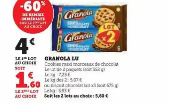 Hyper U Granola lu offre