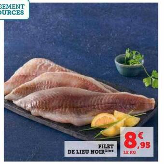 Hyper U Filet de lieu noir offre
