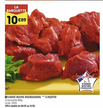 Leader Price Viande bovine bourguignon *** à mijoter offre