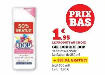 Super U Gel douche dop offre