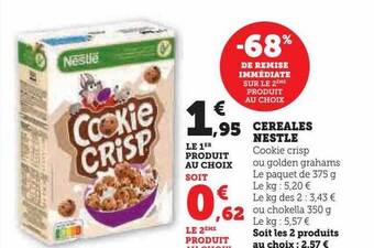 Super U Céréales nestlé offre