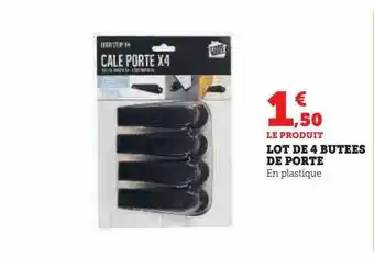 U Express Lot de 4 butées de porte offre