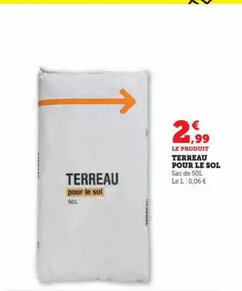 U Express Terreau pour le sol offre