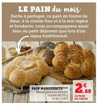 Pain marguerite