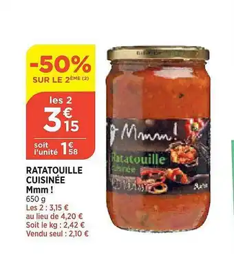 Ratatouille cuisinée Hmm!