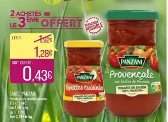 Match Sauce Panzani offre