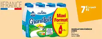 Auchan Grandlait demi-écréme de CANDIA offre