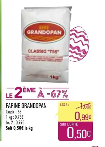 Match Farine Grandopan offre